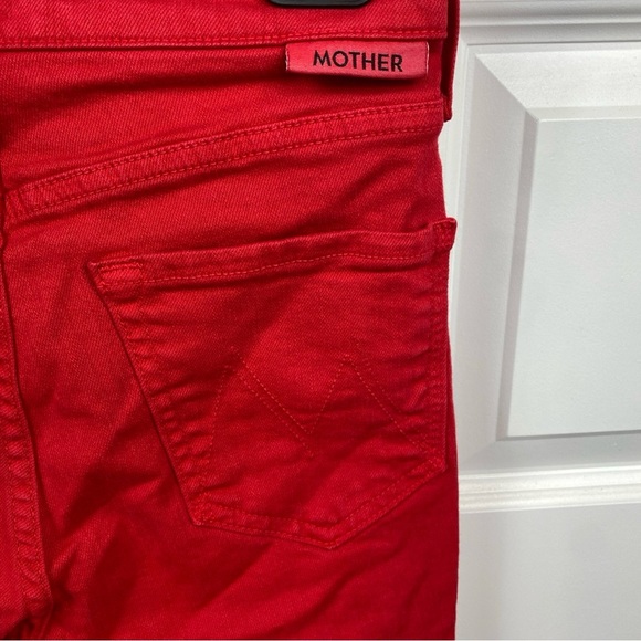 MOTHER The Dazzler Ankle Straight-leg Jens In Fruit Punch In So Far Gone size 26 - Picture 4 of 6